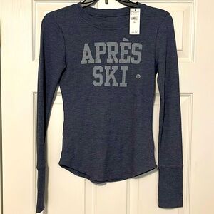 NWT American Eagle Apres Ski Navy Thermal - Small